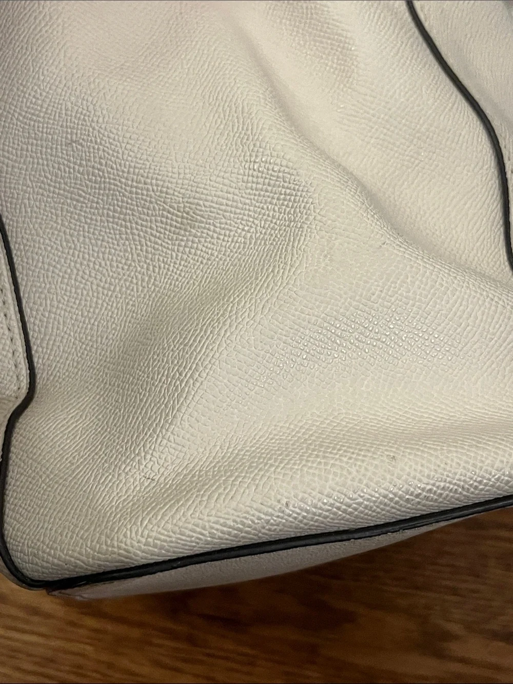 Coach Chalk Pebbled Leather Tote with Detachable Strap
